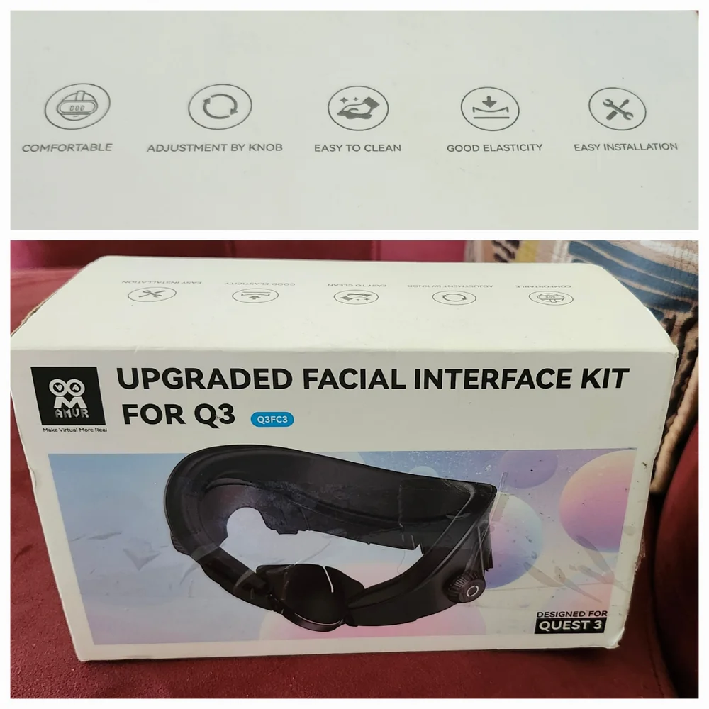 Upgraded Facial Interface Kit for Quest 3 - Black $14